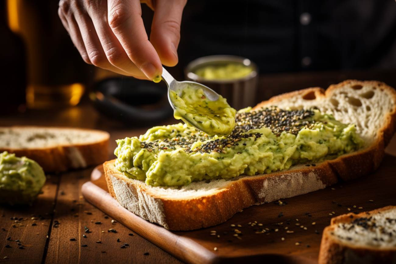 Wie isst man avocado auf brot?